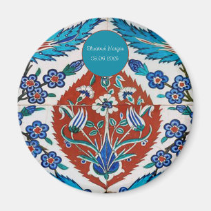 Íman Cerâmica Floral Turca Chic