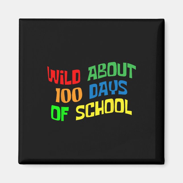 Íman Cerca de 100 Dias de Escola 100.º Dia de Professor (Frente)