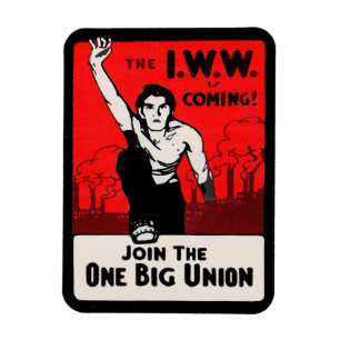 Íman cerca de 1905 IWW está vindo