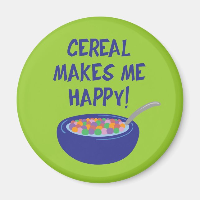 Íman Cereal me deixa feliz (Frente)