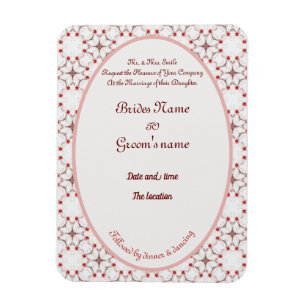 Íman cereja florescente casamento vermelho e branco ele