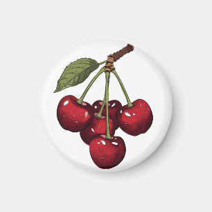 Íman Cerejas Vermelhas Lindas mamãe ganhou Cerejas Doce