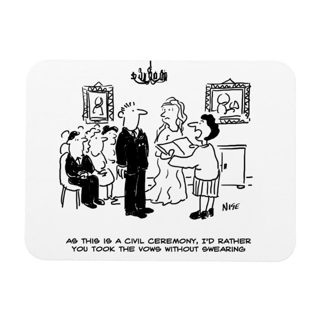 Íman Cerimônia de Casamento Civil num Cartório (Horizontal)