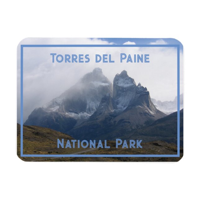 Íman Cerro Paine Grande, Montanhas, Patagônia, Chile (Horizontal)