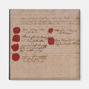 Íman Certificado de casamento de Wolfgang, de Mozart e