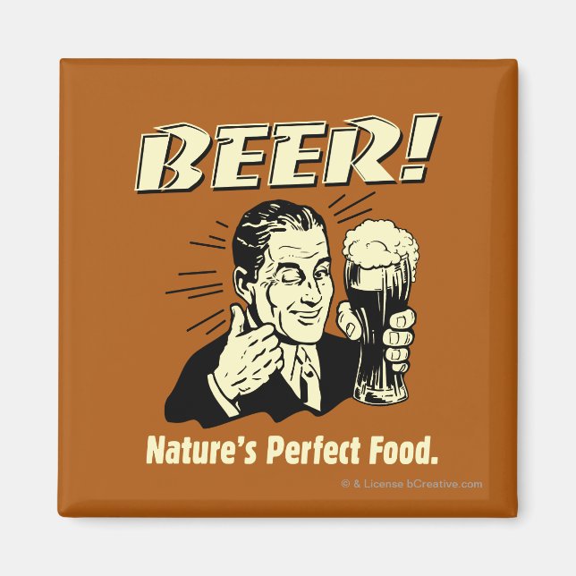 Íman Cerveja: A Comida perfeita da natureza (Frente)