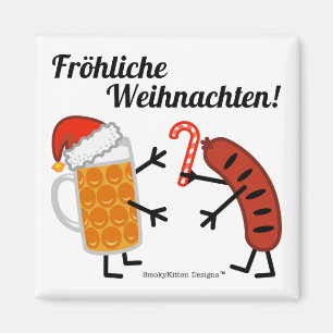 Íman Cerveja & bratwurst - Fröhliche Weihnachten!