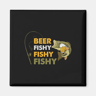 Íman Cerveja Cervejeiro Apaixonado Por Pesca Peixe Retr