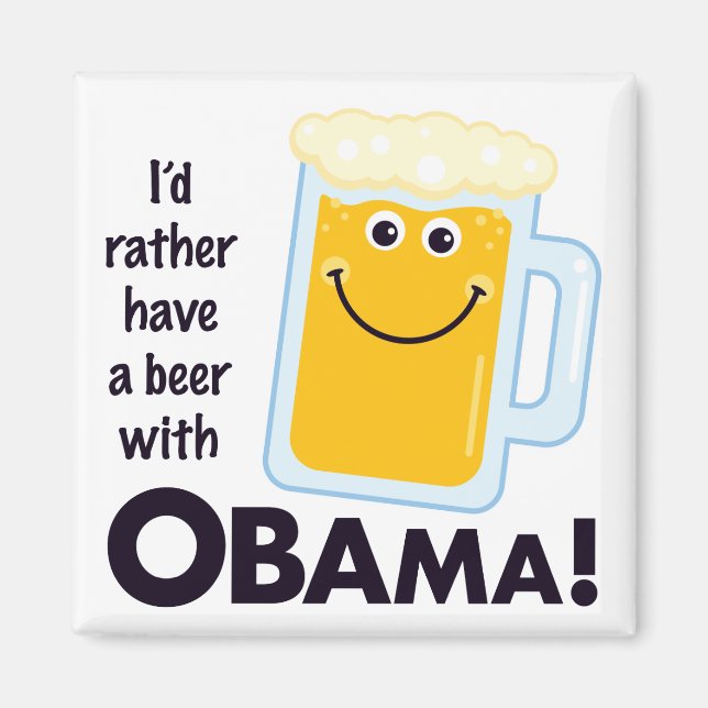 Íman Cerveja com Obama Magnet (Frente)