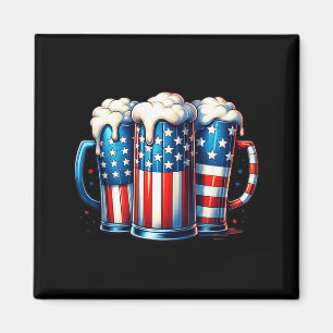 Íman Cerveja da Bandeira Americana do Dia da Independên