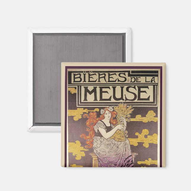 Íman Cerveja de la Meuse por Marc Auguste Bastard (Front/Back)