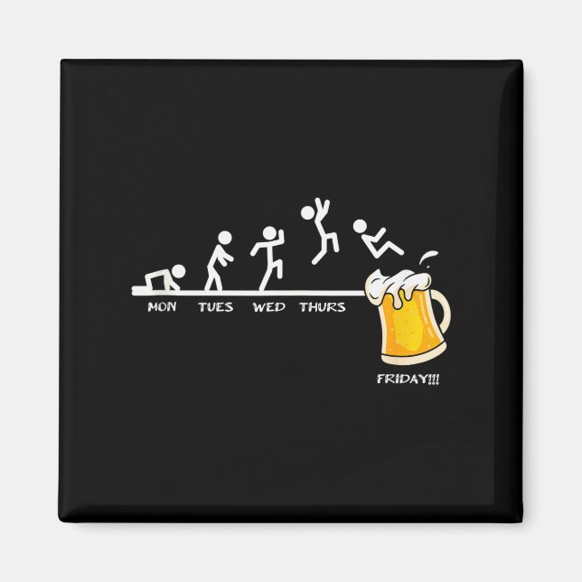 Íman Cerveja de Quinta e Sexta - Semana de Segunda a Se (Frente)