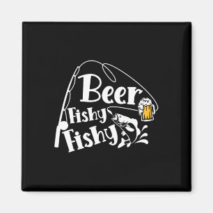Íman Cerveja Fishy Peshy Engraçado Pesca Álcool Cole