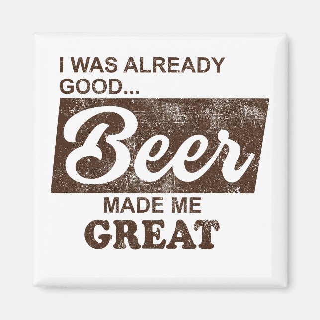 Íman Cerveja me fez Excelente (Frente)