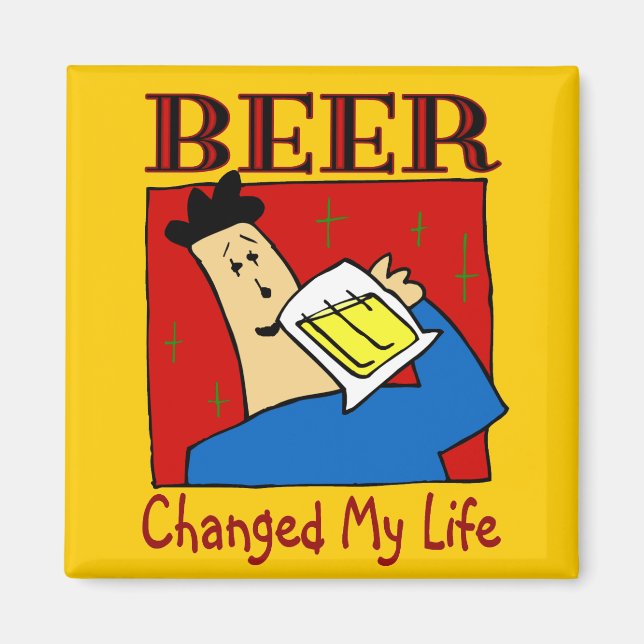 Íman Cerveja Mudou Minha Vida (Frente)