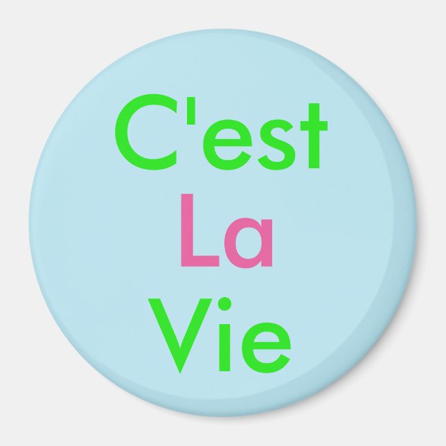 Íman C'est La Vie (Frente)