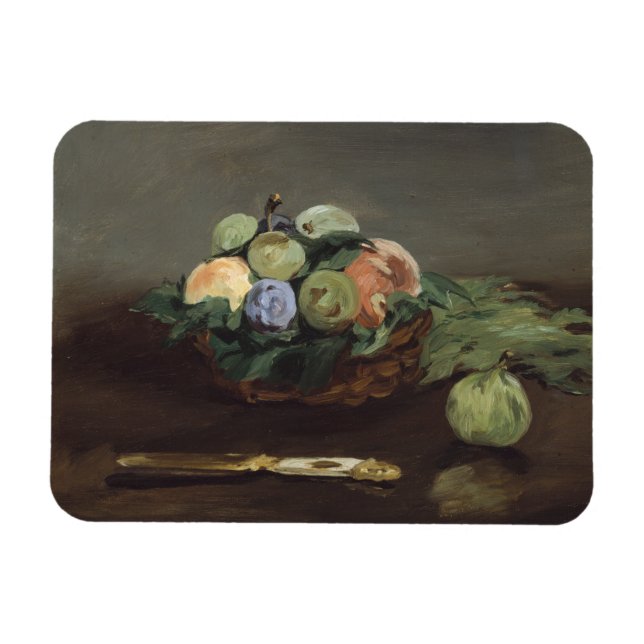 Íman Cesta de Fruta de Edouard Manet (Horizontal)