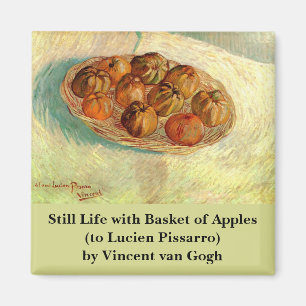 Íman Cesta de Maçãs para Pissarro por Vincent van Gogh