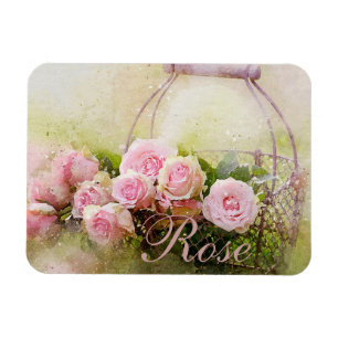 Íman Cesta do rosa do rosa