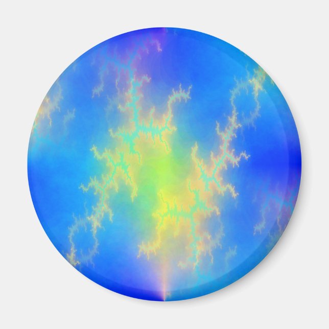 Íman Céu Azul e Ouros de Relâmpagos Amarelos (Frente)