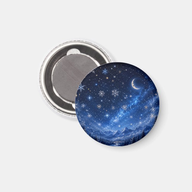 ÍMAN CÉU ESTRELADO AZUL | REFRIGERADOR CELESTE (Front/Back)