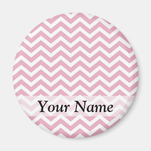 Íman Cevron rosa e branco