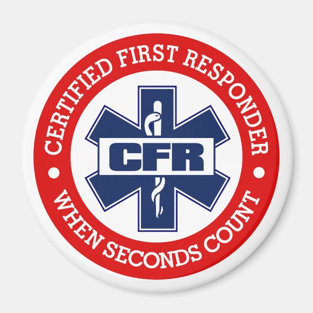Íman CFR (Primeiro Respondedor Certificado) (Frente)