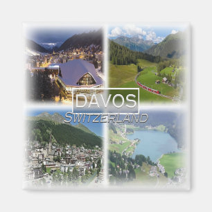 Íman CH0279 Europa, Suiça, Davos, Fridge