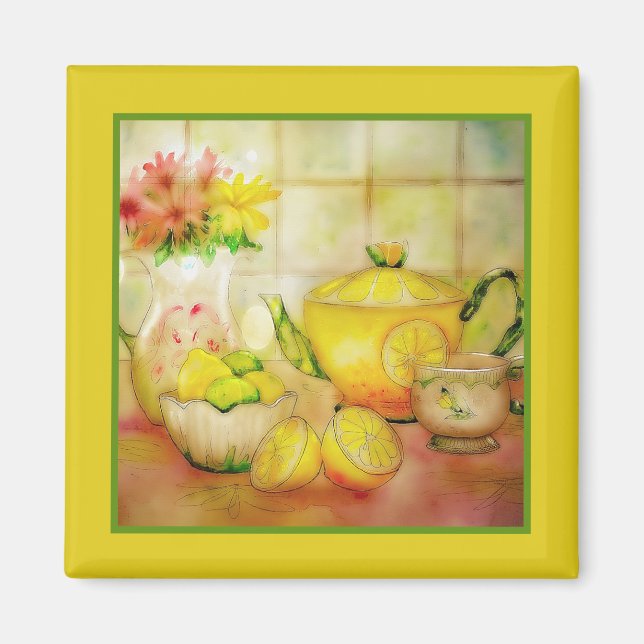 Íman Chá com ímã de limão (Frente)