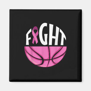 Íman Chá de basquete cor-de-rosa para sensibilização do