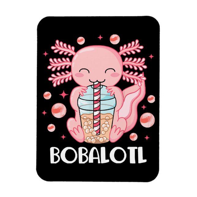 Íman Chá de Bolhas Axolote Engraçado (Vertical)