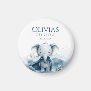Íman Chá de fraldas Elefante Azul