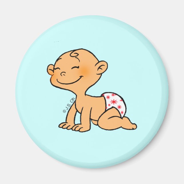 Íman Chá de fraldas (rapaz) (Frente)