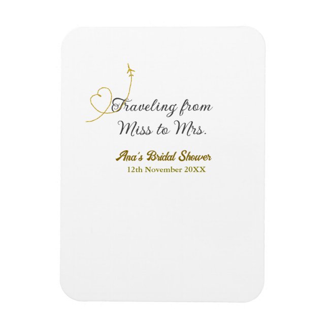 Íman Chá de panela de solteira para casada adicionando  (Vertical)