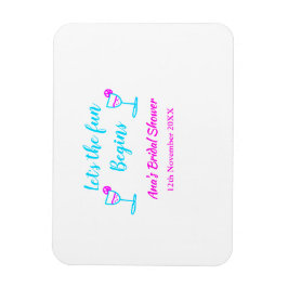 Íman Chá de panela de videira rosa azul vamos começo