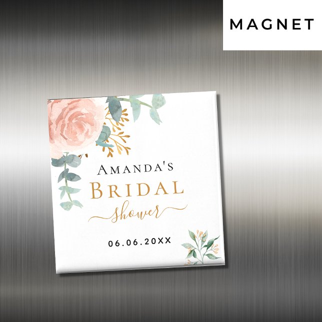 Íman Chá de panela ouro floral, eucalipto floral, favor (Criador carregado)