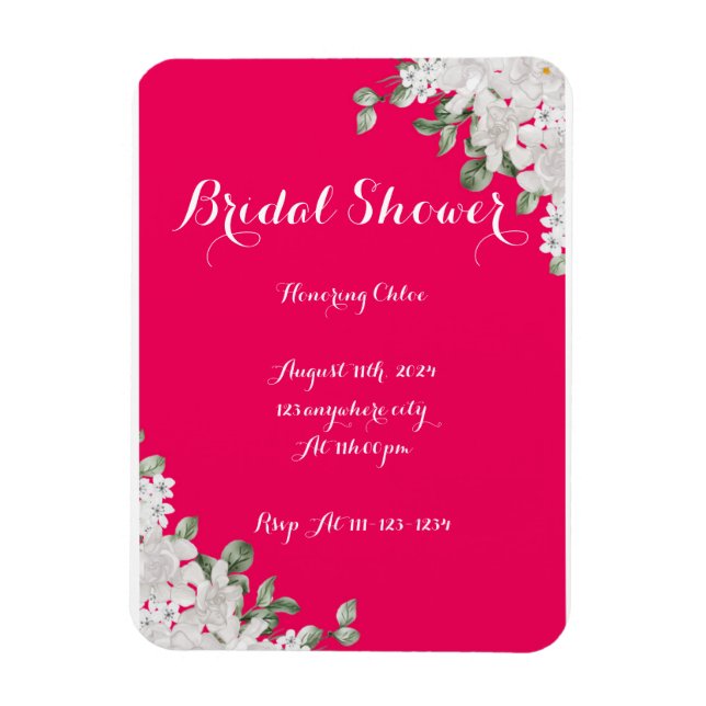 Íman chá de panela rosa fushia (Vertical)