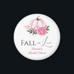 Íman Chá de panela Russo Pumpkin Rosa Esmagado<br><div class="desc">Celebrar a noiva a ser com um Chá de panela Pampkin Pink Pink especial, de um tipo! Nossos Amantes de queda apresentam um buquê de flor de aquarela e um delicado roteiro de caligrafia. Surpreenda seus hóspedes com um convite inesquecível que captura perfeitamente as ideias de chá de casamento giro...</div>