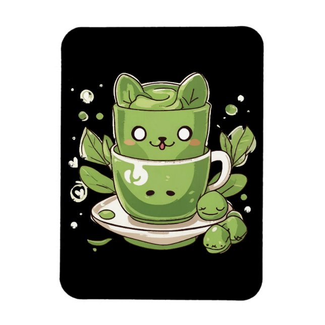 Íman chá verde matcha (Vertical)