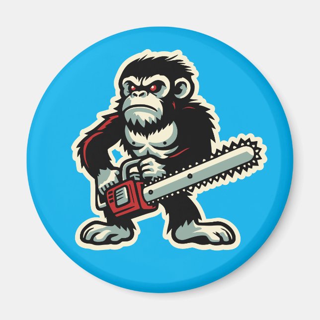 Íman Chainsaw Chimp (Frente)
