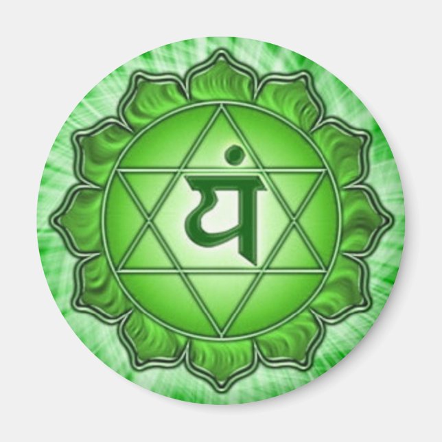 Íman Chakra - Coração - Magneta (Frente)