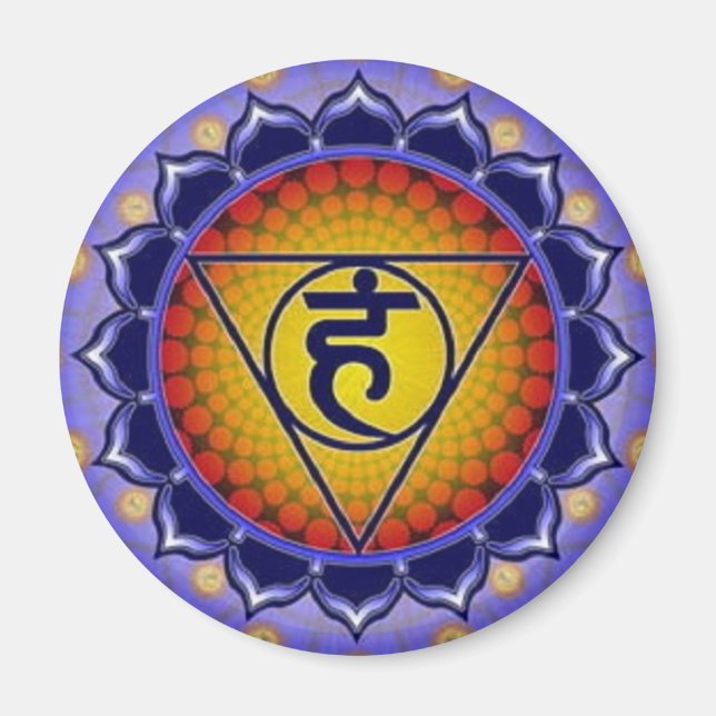 Íman Chakra - Throat - Magnet (Frente)