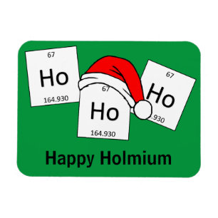 Íman Chalaça do Natal do elemento da química do Holmi