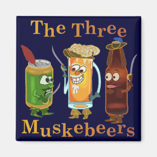 Íman Chalaça engraçada da cerveja de três Muskebeers