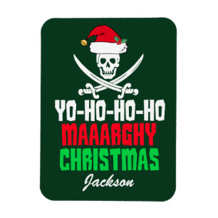 Íman Chalaça engraçada Yo do Natal do pirata Ho Ho Ho