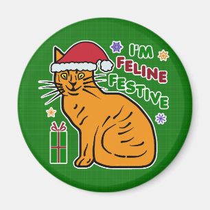 Íman Chalaça festiva felino do feriado do gato