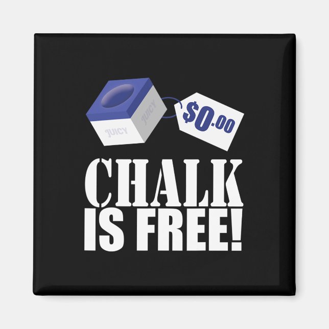 Íman Chalk é Grátis Piscina Engraçada Bilhar 8 bolas (Frente)