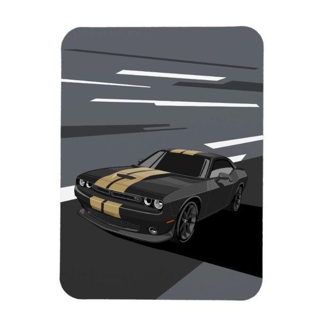 Íman Challenger Black (Vertical)