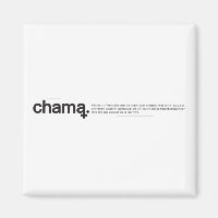 Chama Black and White Magnet