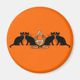 Íman Chama Triquetra de Pentgagram dos gatos